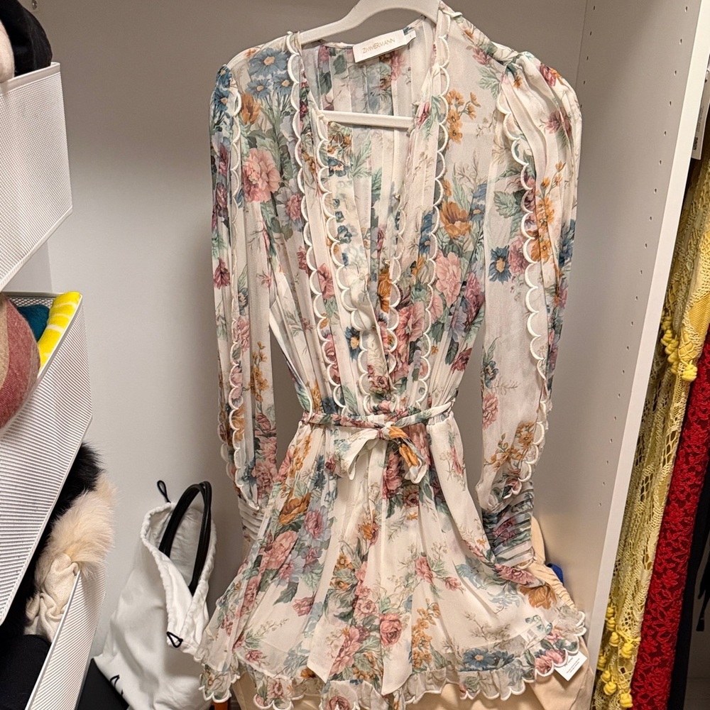 Zimmermann size 1 (not junior) Pastel Floral Dress